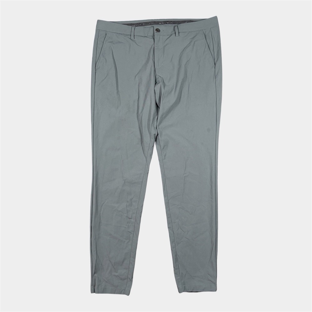 Primo Mens Joggers Grayish Blue Performance Stretch Pants  38x34(32)